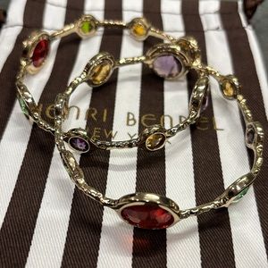 Bundle of 2 Henri Bendel Rhinestone and Gold tone Bangles